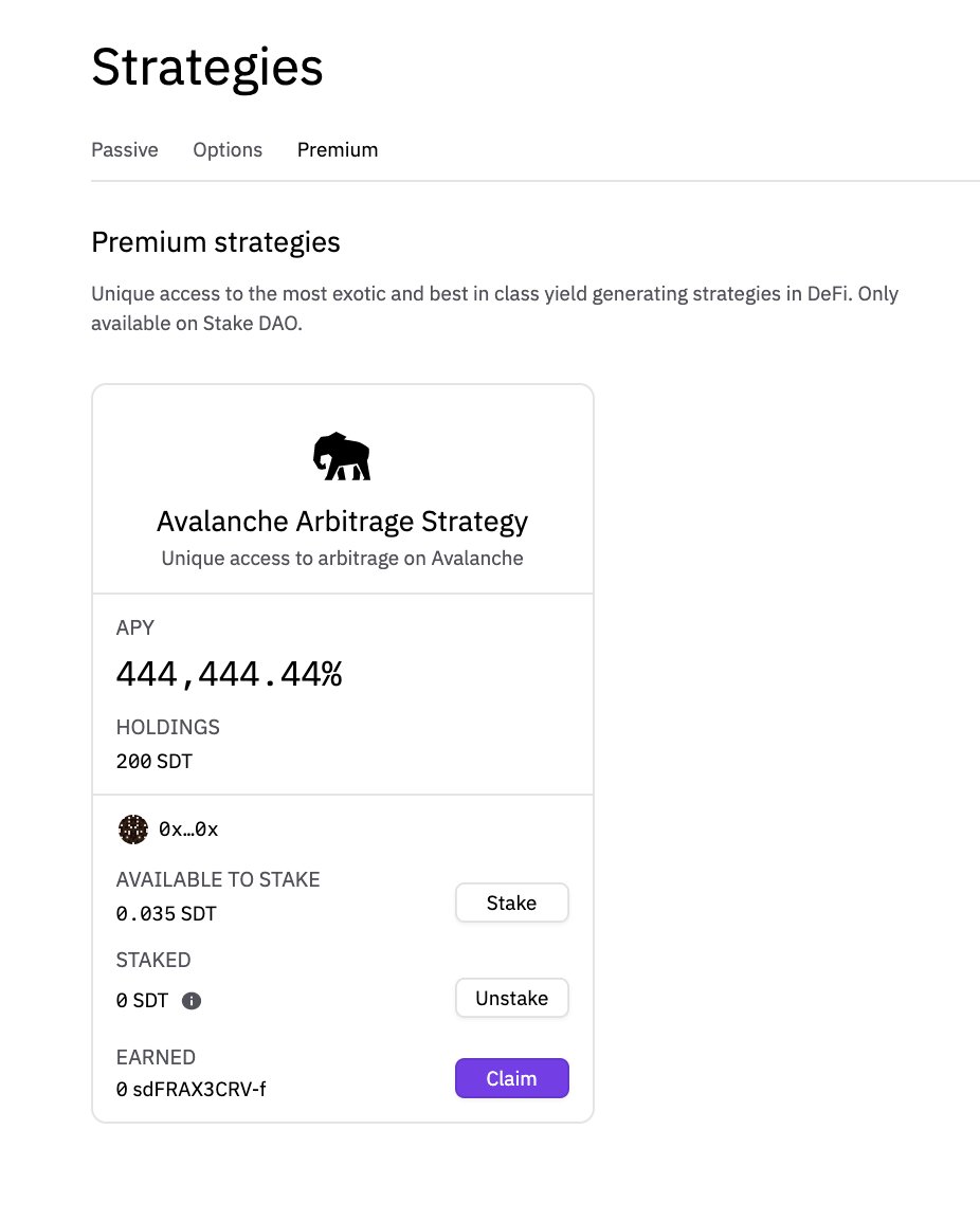 bneiluj's tweet photo. Welcome to heaven! Something completely new in DeFi. Arbitrage on steroids controlled by NFTs powers💰

Leveraging Stake DAO’s @avalancheavax validators &amp; @StakeCapital 's quant desk

You can join the crazy arbs market using minted NFTs from points/Palace

https://t.co/Oq4NYqZDhR https://t.co/oGImYdST99