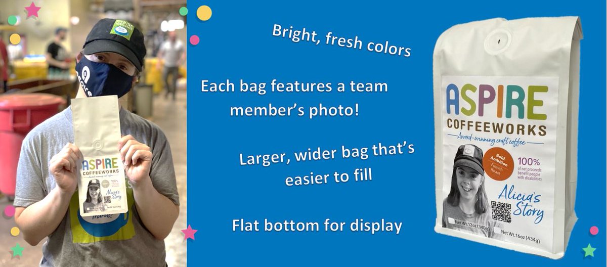 We're celebrating #NationalCoffeeDay with the launch of our new packaging! We've been hard at work to create the perfect packaging to excite our customers, raise awareness of our mission, and keep our craft coffee as fresh and delicious as possible. Take a look!