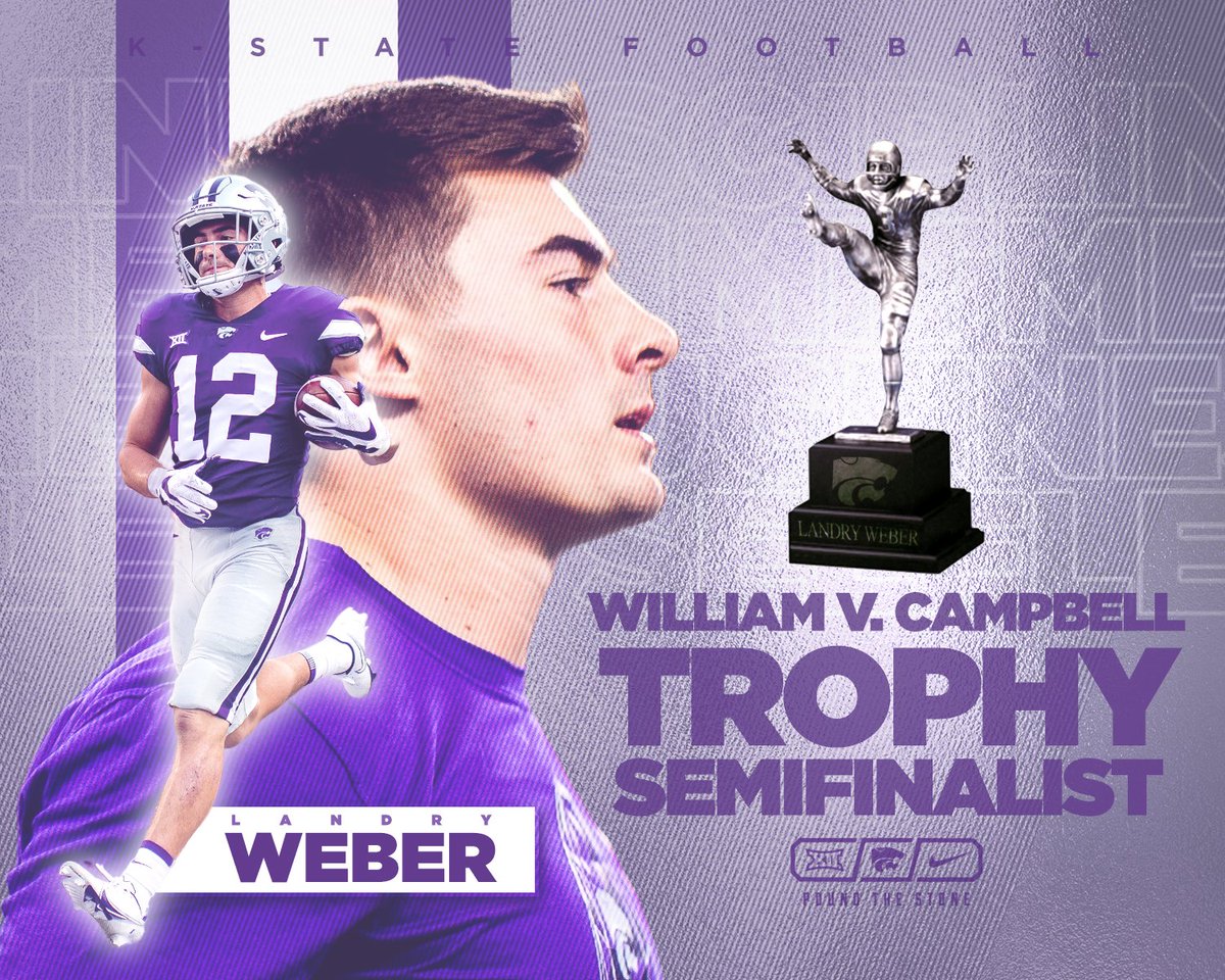 KStateFB's tweet photo. .@LandryWeber12 named @NFFNetwork Campbell Trophy Semifinalist

📄 https://t.co/mJiB6YpF6k

#KStateFB https://t.co/rfWijM71fM