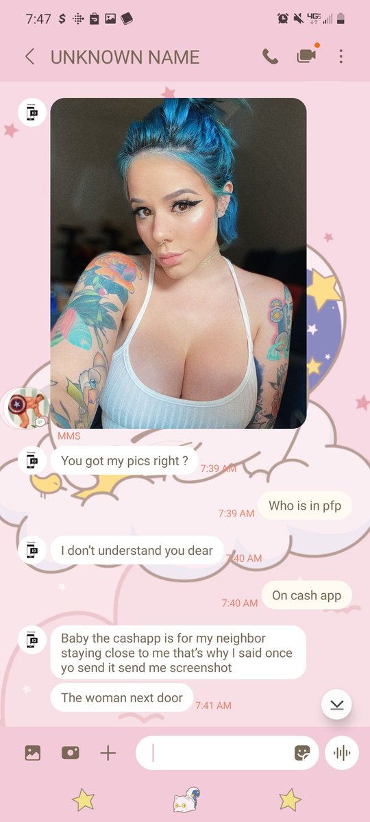 questforlucoa69's tweet photo. @AngelinaKurt6 Scammer is using your pics https://t.co/YWhdtP6UAO