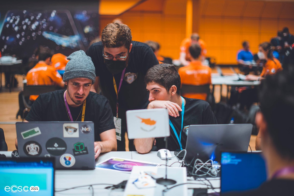 ecsc2021's tweet photo. Words of wisdom from @AFCEA (🇨🇿) to the next generation at #ECSC2021:
“Take this as an opportunity to make new connections, because #cybersecurity is also about communication, cooperation, and sharing of information & experience.” #CyberBecause https://t.co/8DU5Xj88K0