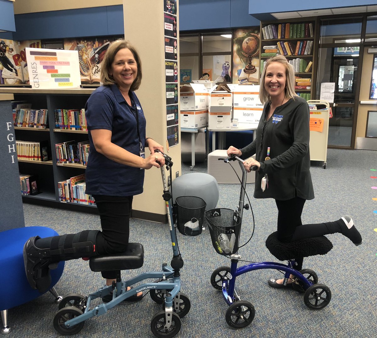 We’re Boot Scootin’ 🛴around TWE to help students SOAR! #twehowl #katyool