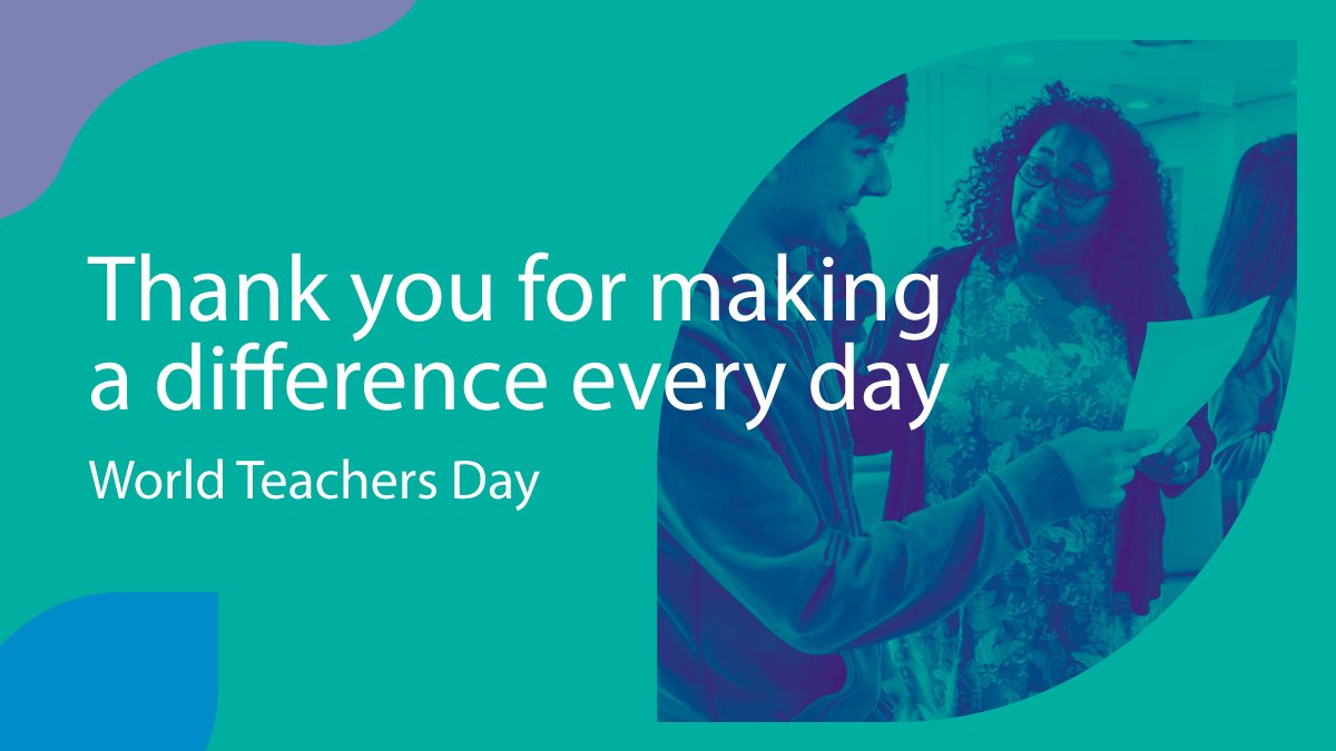 Exampro's tweet photo. "Happy World Teachers' Day! Thank you for all that you do. Tag a teacher who needs to see this.
#WorldTeachersDay #exampro" https://t.co/aRR9lSZKD8
