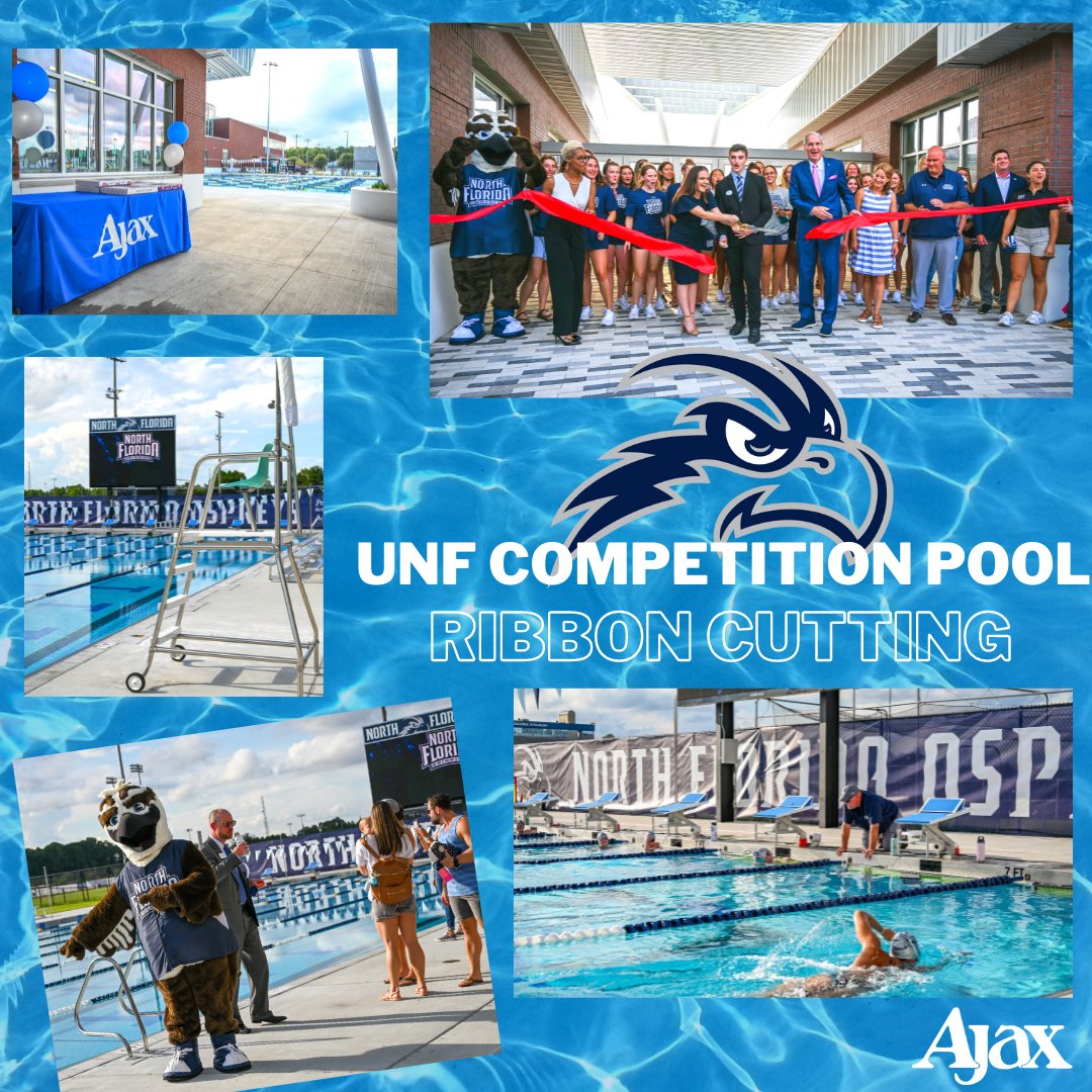 AjaxBuilding's tweet photo. We had a gorgeous day and awesome turnout for the @UofNorthFlorida Competition Pool ribbon cutting ceremony a couple weeks ago. This has been such a great project! #UniquelyUNF
#ajaxbuilding #teamajax #buildingcommunity https://t.co/VTLj19kOYl