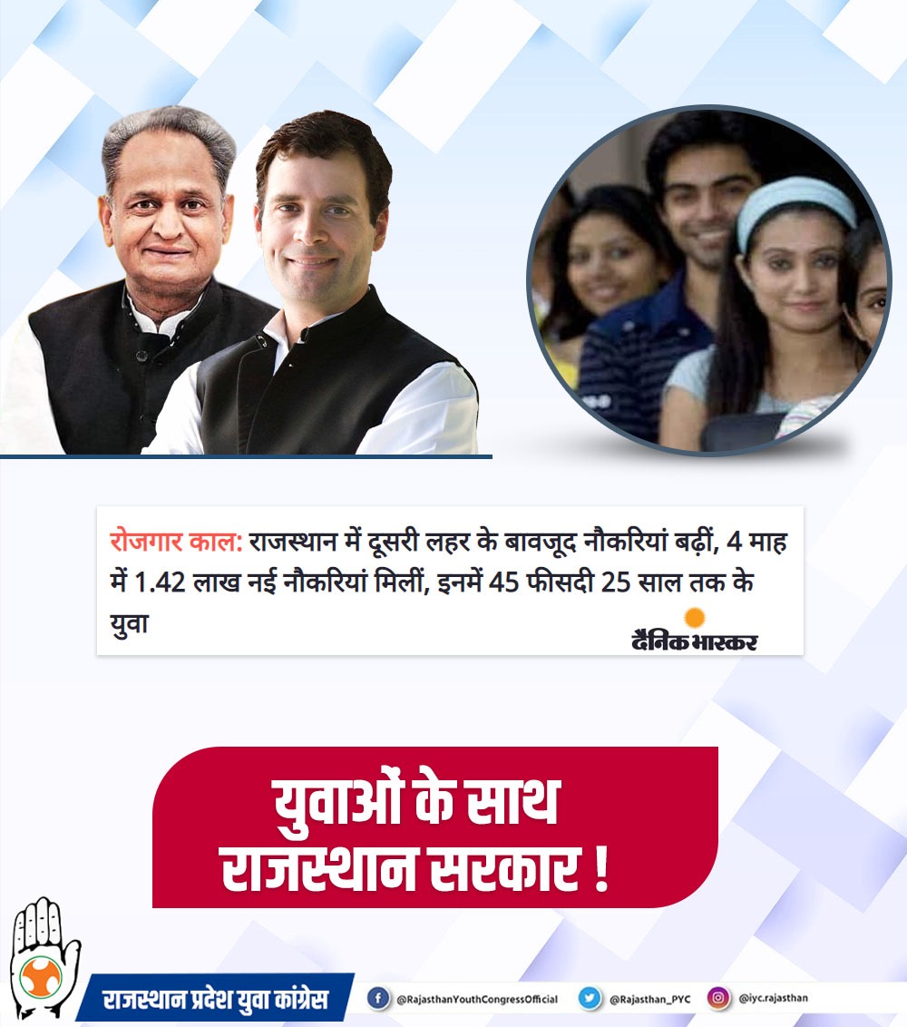 युवाओं के साथ राजस्थान सरकार!