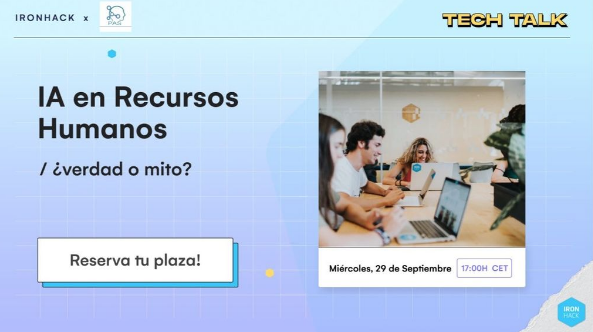 ChatBotChoco's tweet photo. En unos minutos comenzamos la sesión "IA y Recursos Humanos" organizada por PAS Meetup y @IronhackMAD. 🎉🎥

¡Nos vemos en Zoom! #RRHH #Chatbots 

➡️https://t.co/M5qjYXxsyj https://t.co/BOJwTolH5o