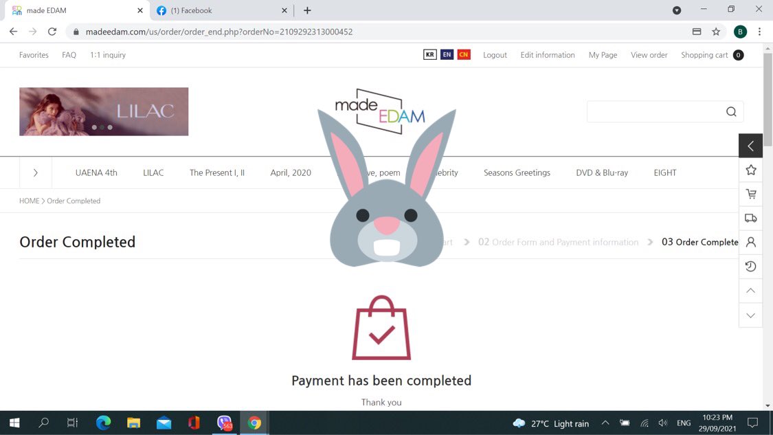 bunnie_ph's tweet photo. To all IU 13th Anniv customers:

We have secured 6 purchase batches for all our orders. Thank you so much for all your support. Proceeds will be used in repurchasing Lilac Albums. 🧡
Salamat po!

#BOPUpdates https://t.co/5AuN8ot7aS