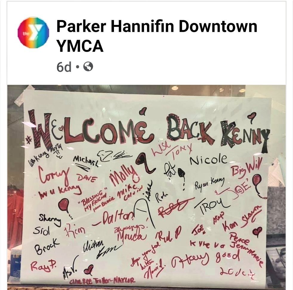 swimbaby5's tweet photo. #Celebrating Kenny-
our fav #lifeguard #safetyinstructor #waterbaby 
(❤️ it when a *plan comes together + we almost made him 😂 )
#ParkerHannifinYMCA
@ParkerHannifin 

*typography by #MsV https://t.co/XPuyVtwYkW