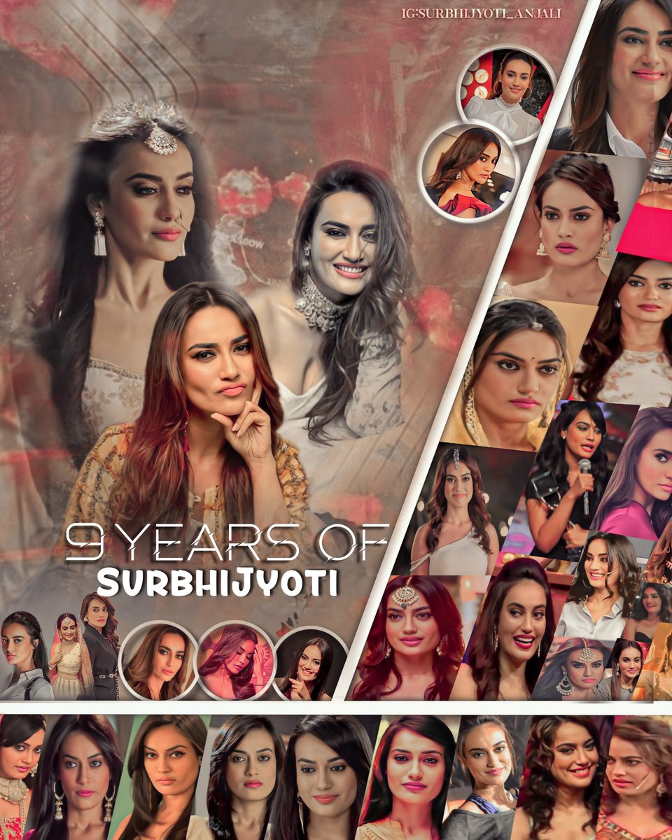 sjholics's tweet photo. Congrats SonaPie for completing 9 Successful year's in ITV .Every single Character you have portrayed have been a beautiful one , be it Zoya , sanam , seher ,jannat, Mahira , malika,meera, gitanjali ,chamki, bela , sharavani, sonam Gupta . #SurbhiJyoti  Nine Years Of Jyotiness https://t.co/Gp6vtBAU1b