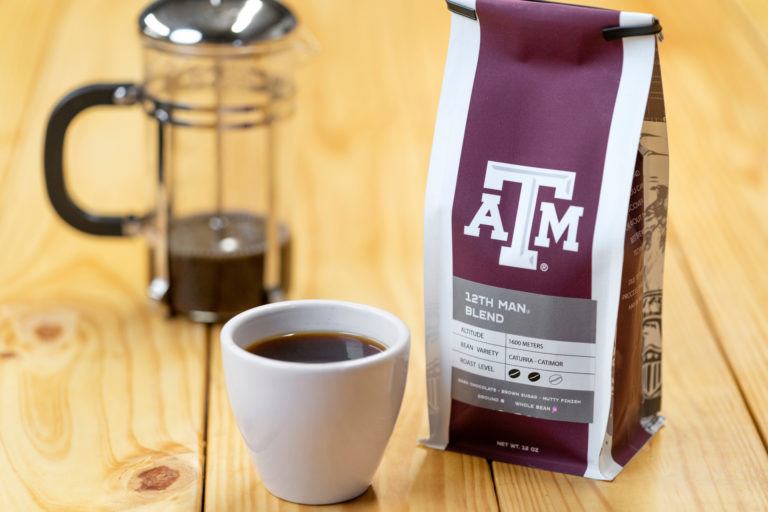 Celebrate #NationalCoffeeDay with Texas A&amp;M's 12th Man Coffee! 👍☕️

Aggies can now buy and enjoy the #TAMU coffee that supports <a href="/tamucoffee/">Texas A&M Center for Coffee Research & Education</a> research and 12 small coffee farms in Central America: tx.ag/12thCoffee