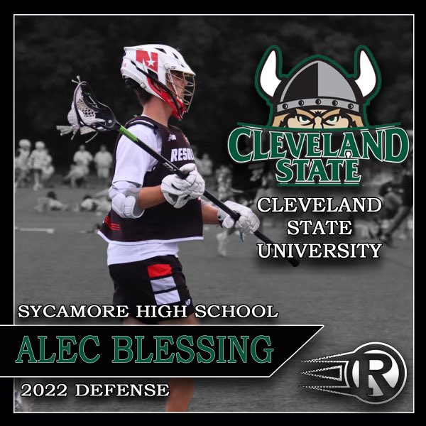 BlessingAlec's tweet photo. I am very proud to announce that I have committed to play D1 lacrosse at Cleveland State. Thank you to my friends, family, and coaches for helping me on my journey. I want to thank Coach German and Cleveland State for the opportunity. Go Vikes! @AvesLax @ResoluteLax @TheKingVike https://t.co/SmjvdzNxte