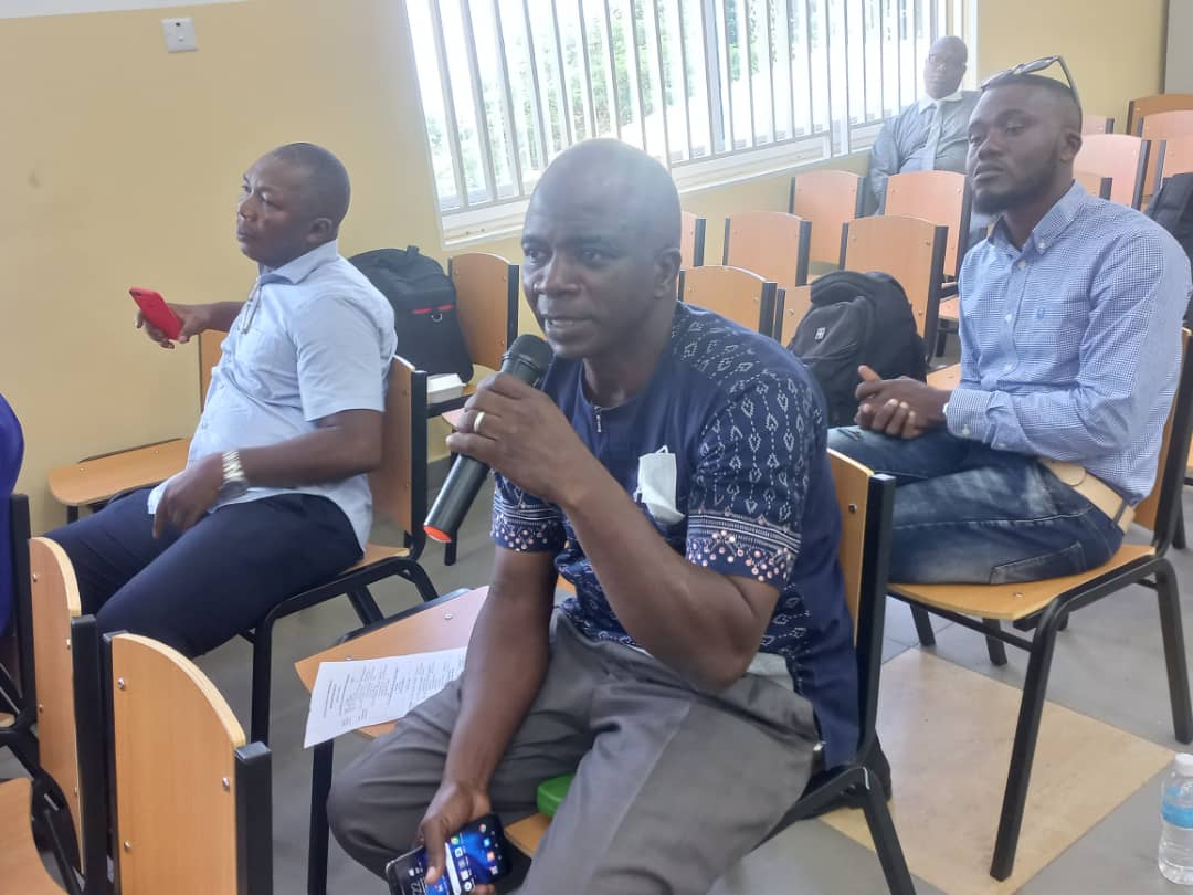InRUE1's tweet photo. The Water and Sanitation seminar delivered some thought-provoking ideas on tackling the water and sanitation challenges in SL&amp; SSA @RAEngNews @NWRMA @EWRC @SALWACO @UNOPS @Selihydropower @EPA @FCC_Freetown @UCAD_Senegal @Universite_FHB @UniversityNjala  @GumaWater https://t.co/mAJg8h5aEd