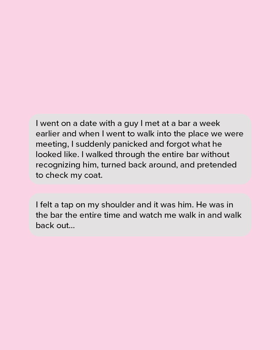 First, you met him in a dark bar, now you're in another dark bar, AND there's no <a href="/hinge/">Hinge</a> account to excessively check before you walk in. We get it. #dateconfessions