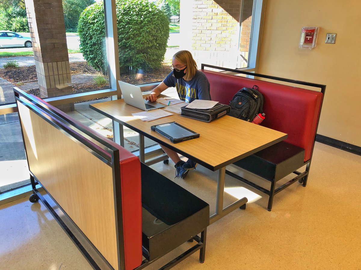 PresidentBeard's tweet photo. The WNHS Student Union is open for business!

Located in what used to be the school’s gallery, it’s a great place for students to work and socialize!

@WNHS_Warriors @NorthWarriorsAD @WCSOH #ALLN #WeAreWarriors #WNHSStudentUnion https://t.co/3DycVHUnb1