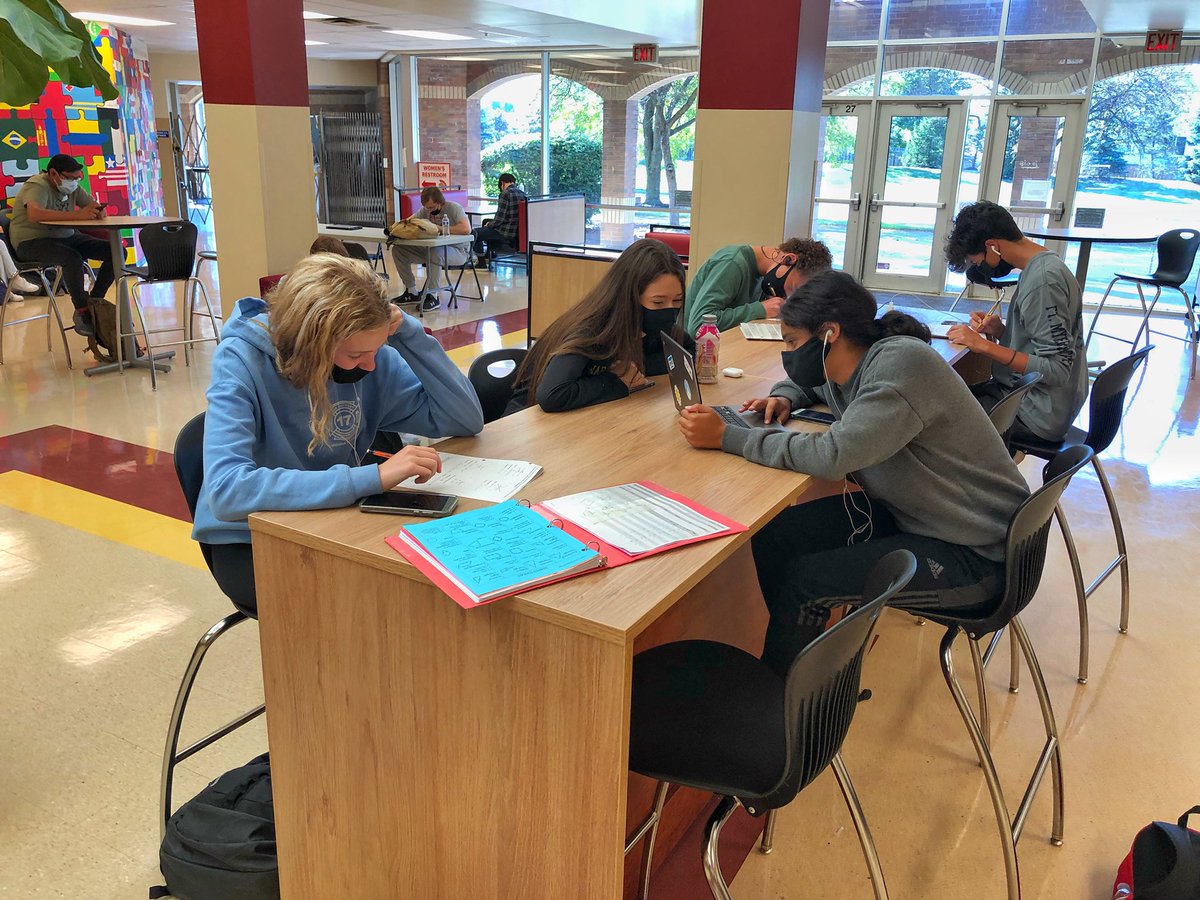 PresidentBeard's tweet photo. The WNHS Student Union is open for business!

Located in what used to be the school’s gallery, it’s a great place for students to work and socialize!

@WNHS_Warriors @NorthWarriorsAD @WCSOH #ALLN #WeAreWarriors #WNHSStudentUnion https://t.co/3DycVHUnb1