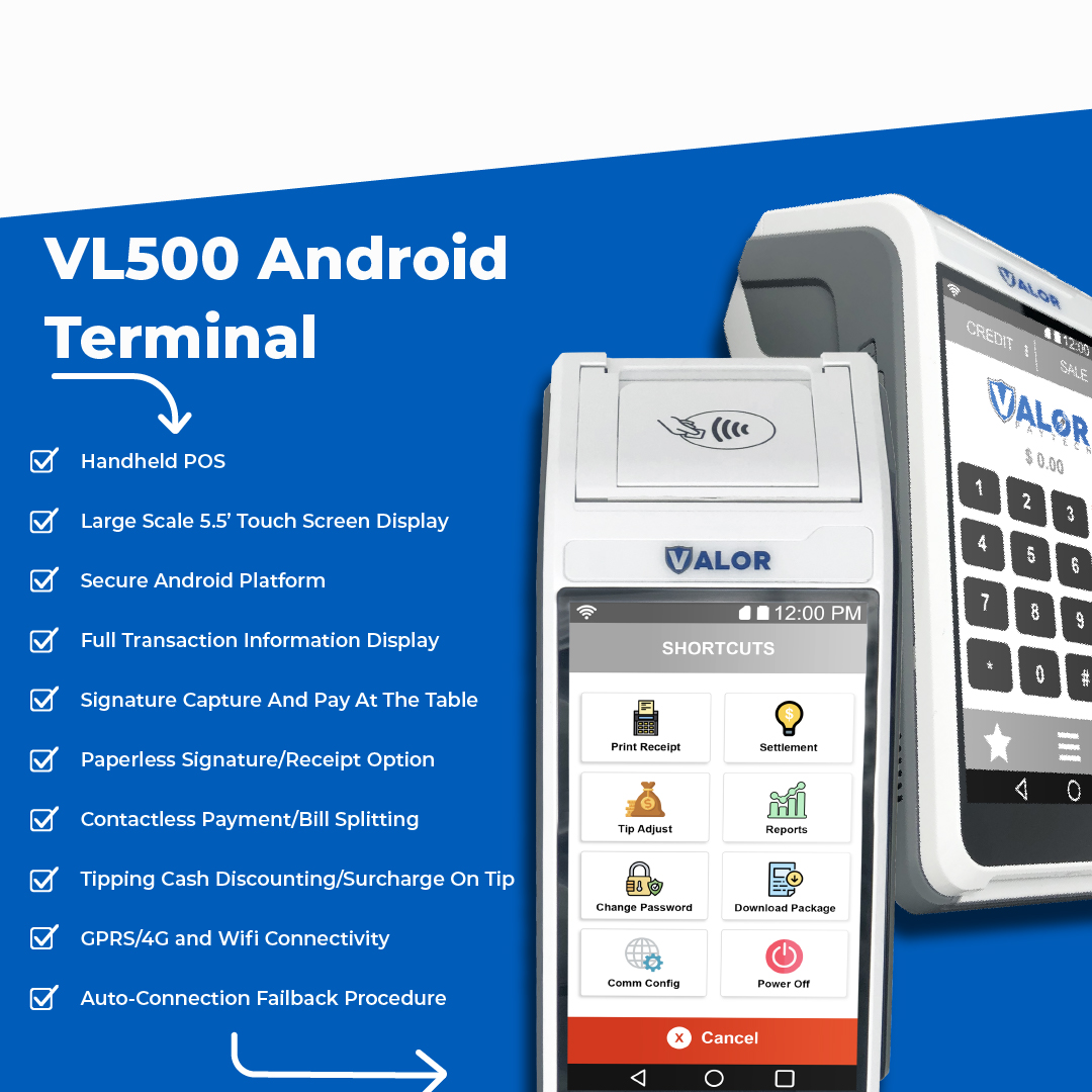 Valor PayTech on Twitter "The Valor PayTech VL500 combines all the