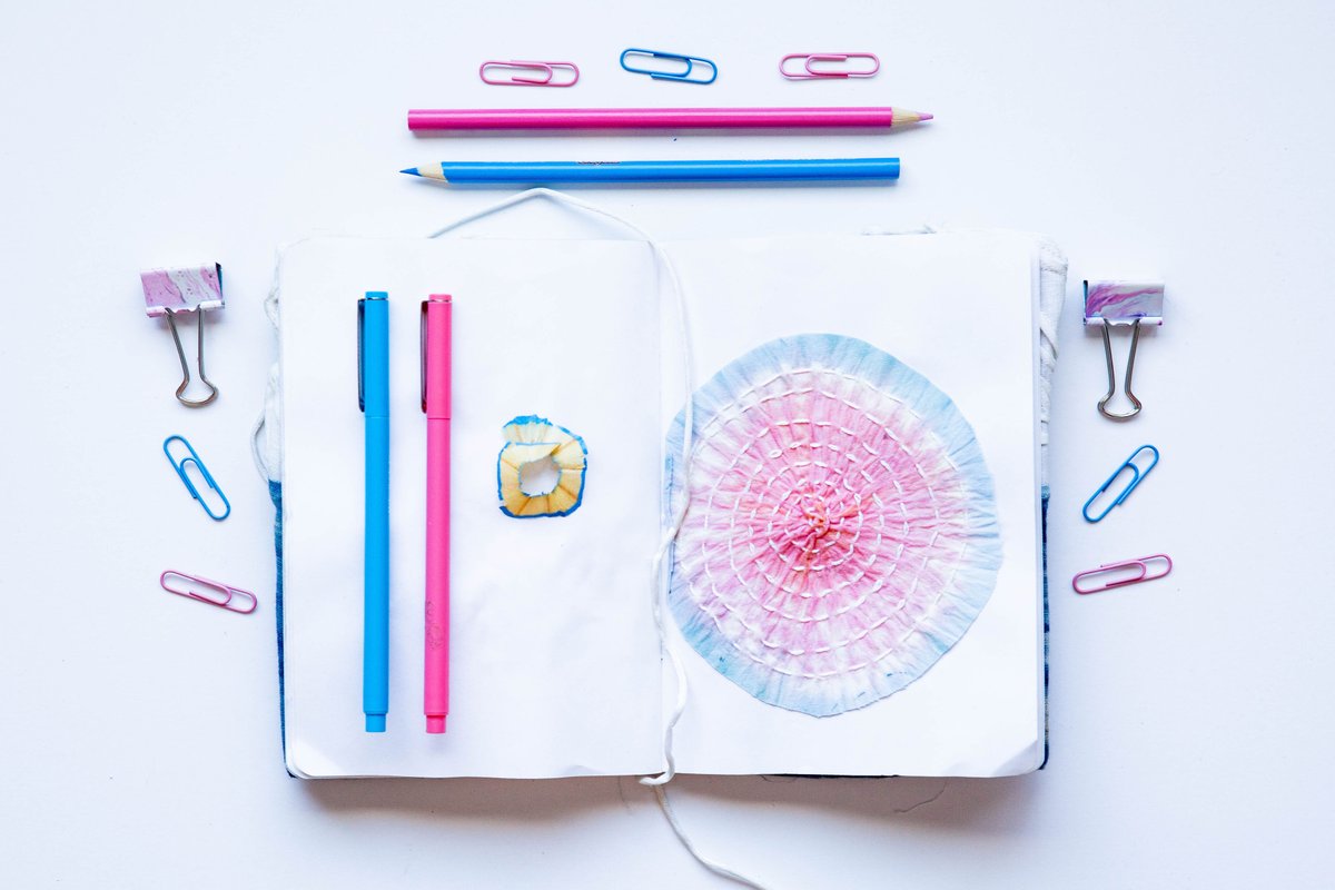 "Stitching and Folding the Coast" by @vickysmallart ☺️