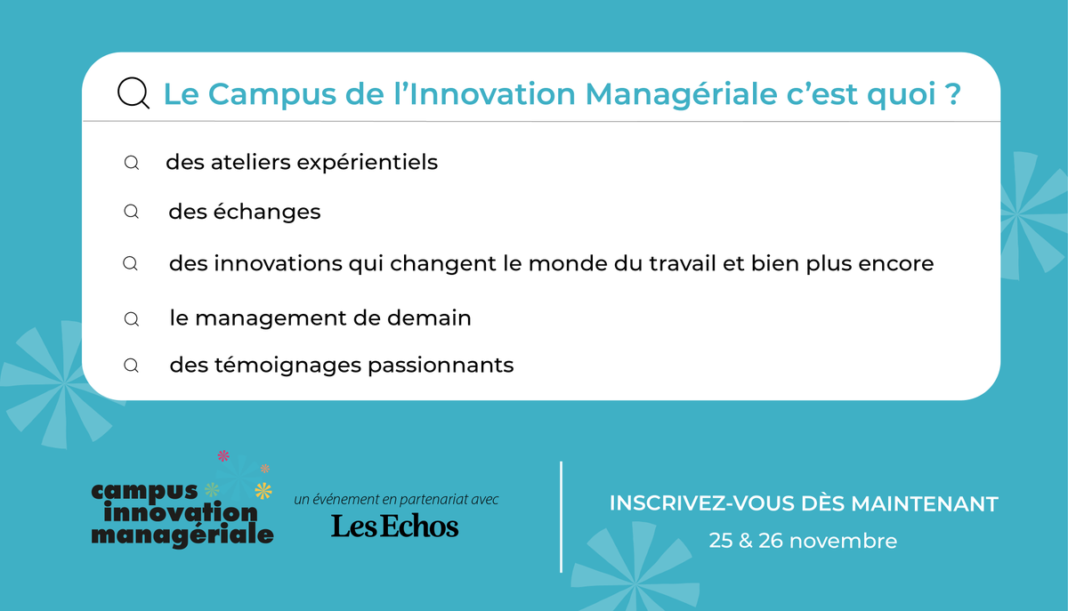 Sociodynamique's tweet photo. [24h du CIM]

Le CIM c'est avant tout des intervenants et des échanges inspirants.
Et vous, comment décririez-vous le #CIM21 en une phrase ? 💬

Prenez part à l'#innovation managériale les 25 &amp; 26 novembre 🚀

Billetterie ici 👉 https://t.co/vVfp2sJvkv

#CampusIm #management https://t.co/5nHgrQJWM9