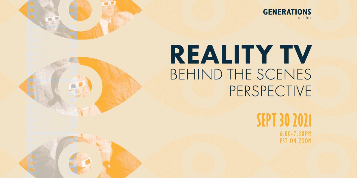 FEMScriptLab's tweet image. Attend Generations in Film’s Reality TV: Behind the Scenes Perspective Panel on Thursday, September 30, at 6 PM EST. This event is FREE and open to everyone.
eventbrite.ca/e/reality-tv-b…