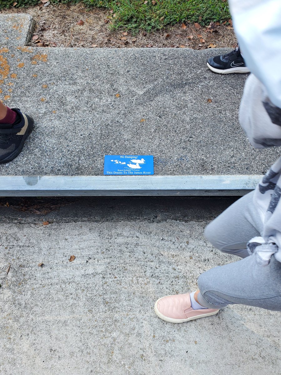 SchirmerCrystal's tweet photo. Protecting our watershed by picking up trash! @CloverHillES #oneccps https://t.co/8W1mnQdpe3