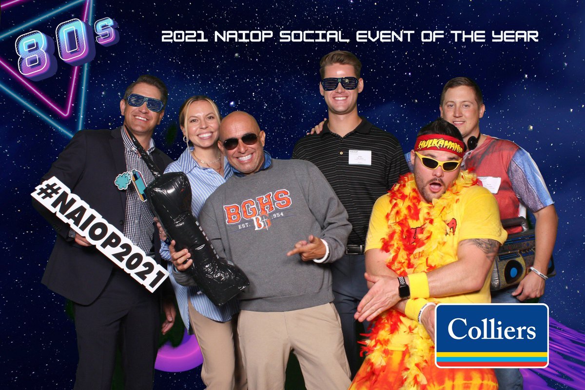 Colliers_LV's tweet photo. Our team dusted off their 80s attire for @NAIOPSNV’s Social Event of the Year! 😎 Thank you to NAIOP for planning such a fun networking event. We enjoyed being a sponsor! #naiop #naiopsnv #80s #socialeventoftheyear #networking #sponsor https://t.co/nudk81fEs8