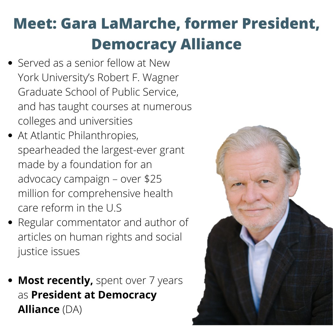 MidwestAcad's tweet photo. Our final honoree is Gara LaMarche, former President of Democracy Alliance and all around champion for progressive causes.  Read why we're honoring him with the Progressive Legacy award -- then join us virtually Oct. 20th: https://t.co/CpWqIS7u1Q https://t.co/o7oY9MJ4Rz