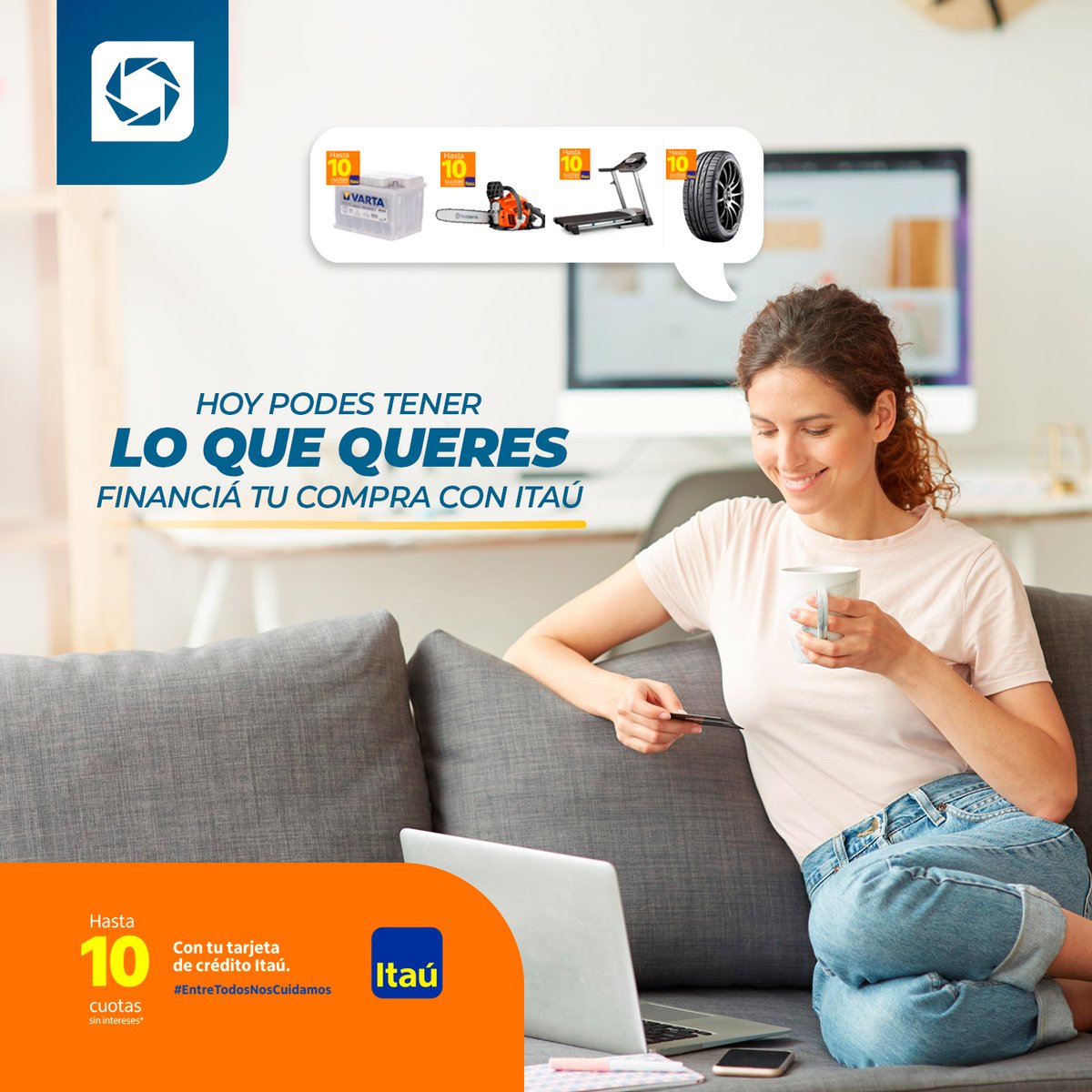 chacomer's tweet photo. Hoy podés tener lo que querés, mañana quizás no. Pedí todo en #cuotas con Itaú al https://t.co/ztNQCJbtBq.
Conocé todo lo que hay en https://t.co/YyVgKxeTme
#ofertaschacomer #autoaccesorios #motoaccesorios #descuento #cuotas https://t.co/dIP8kX7NZJ