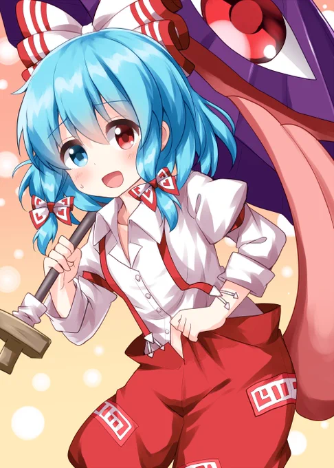 #深夜の真剣お絵描き60分一本勝負 多々良小傘 