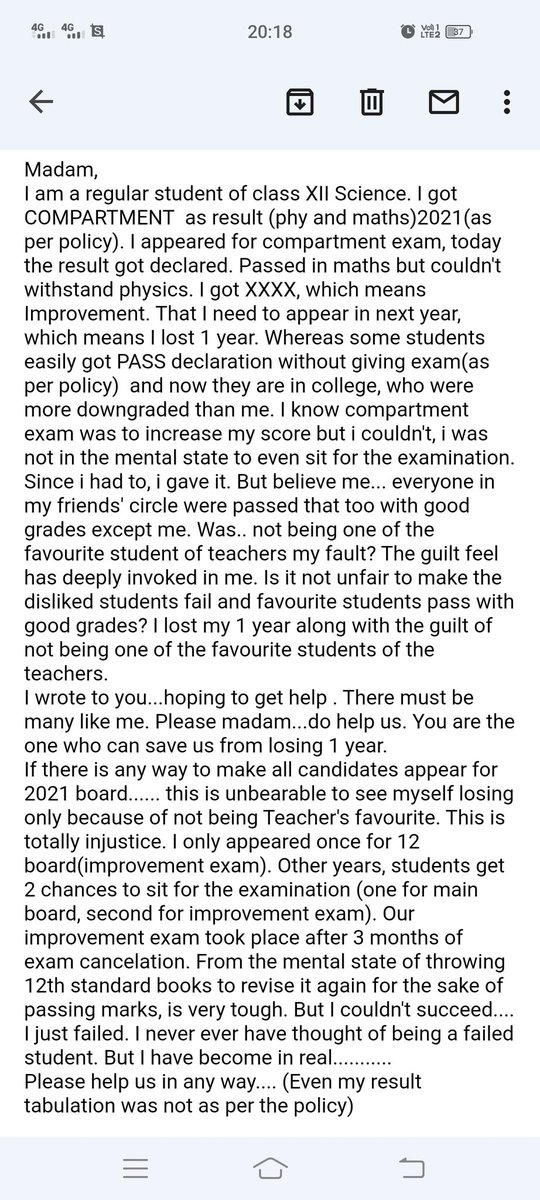 AdityaR05988346's tweet photo. @AdvMamtaSharma same case mera v hai mam mera schools se 30 students ko fail kr diya gya is year ...it's not justice mam pls help #anuragtyagi #CBSE https://t.co/ZEYv8VbtF9