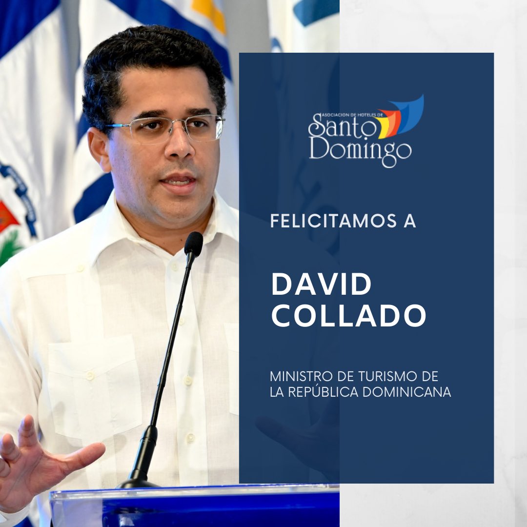 Felicitamos en el día de su cumpleaños a David Collado <a href="/DavidColladoM/">David Collado</a>, Ministro de Turismo de la República Dominicana <a href="/TurismoRD/">Ministerio de Turismo RD</a> ¡Muchas Felicidades!🎉🎊