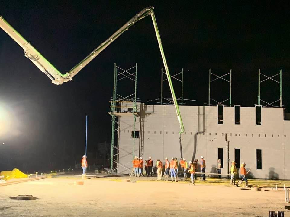 jimlamb23's tweet photo. Another 300+ cubic yards of concrete went down for the @qcusd High School No. 3 gym. #qcleads https://t.co/UNHuO0sJwh