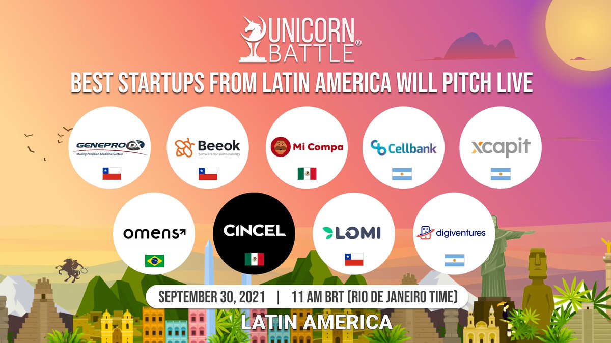 Hi unicorns!
The most budding start ups in Latin America are here to win the attention of the best Vcs.
Let’s welcome the most inspiring ideas👇🏻

facebook.com/99992317336479…