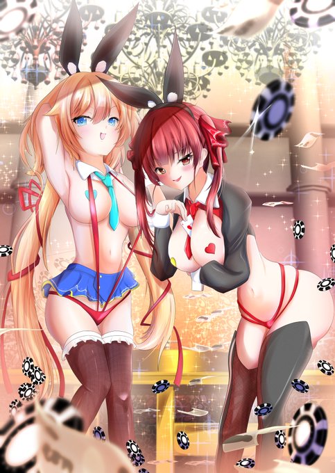 #マリンのお宝 
#はあとart
#エロちゃまりん

逆バニーって良いよね 