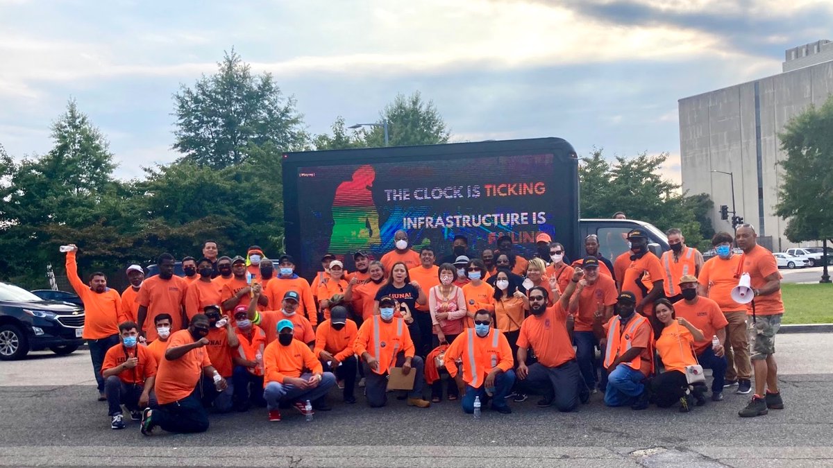 The clock is ticking. #Infrastructure is failing.<a href="/LIUNA/">LIUNA</a> said it at the #DNC yesterday and we will keep saying it:no more delays for the #bipartisaninfrastructurebill. <a href="/TheDemocrats/">Democrats</a> need to come together to vote and pass the bill TOMORROW
<a href="/nbcwashington/">NBC4 Washington</a> <a href="/wusa9/">WUSA9</a> <a href="/fox5newsdc/">FOX 5</a> <a href="/7NewsDC/">7News DC</a>