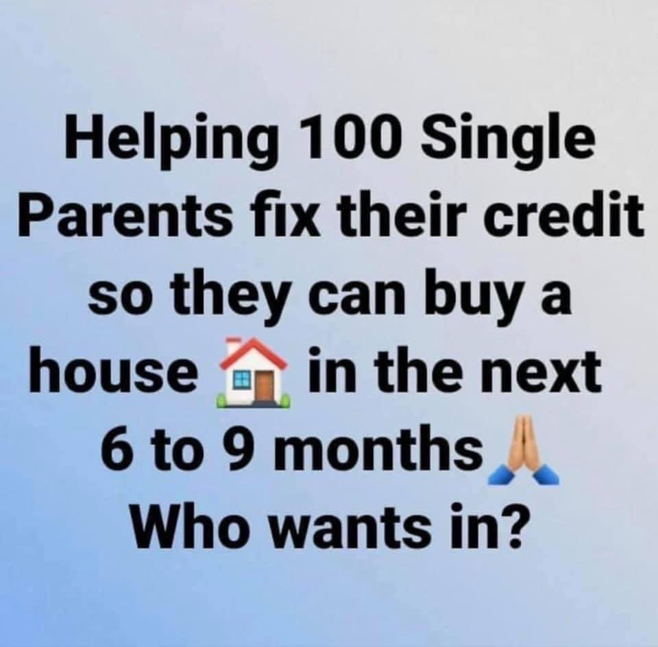 IAmDerrickYoung's tweet photo. #creditrepair #homeownership #homeower https://t.co/9lNkPw7aKC