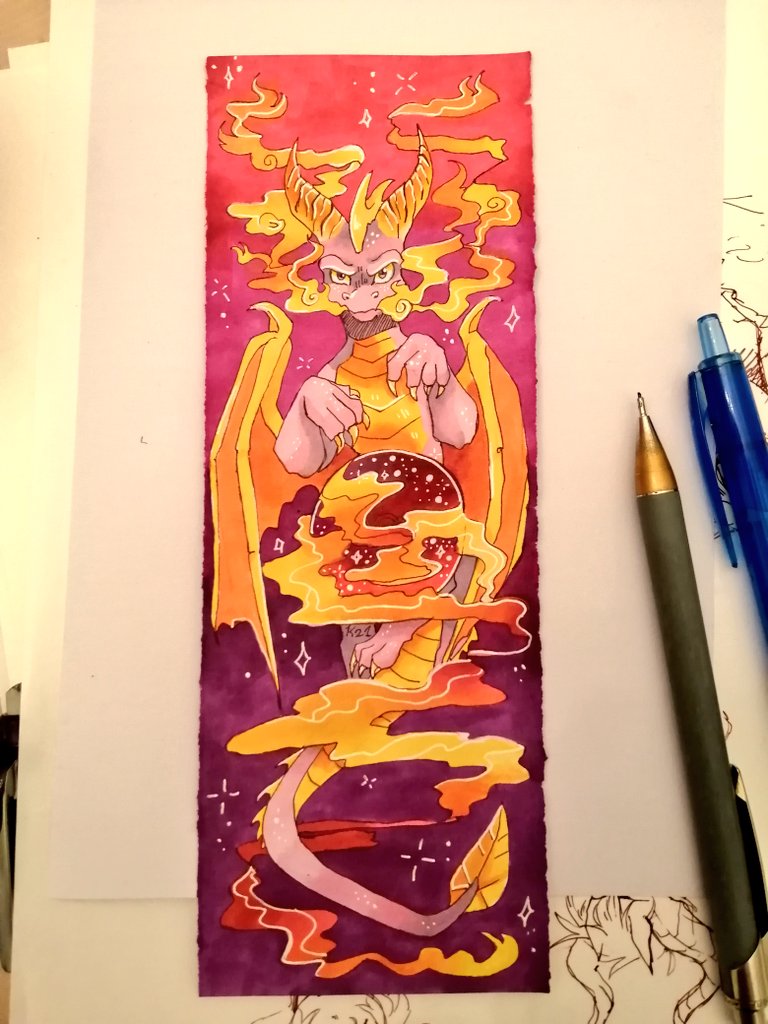 krispyimp's tweet photo. Spyro!!

Tried traditional art after a while. I tried to not think too much what I was doing and it turned out good!

Also spyro was my childhood. Both the originals and the legend of series ✨💕✨
#SpyroTheDragon #fanart https://t.co/eANStlugli