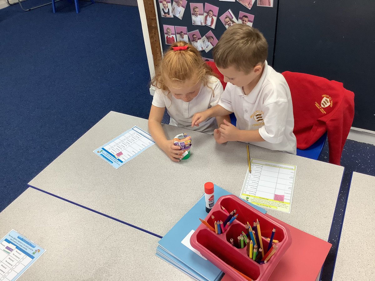 All_Saints_Sch_'s tweet photo. Today in Science, Year 1 have been testing different materials to see which ones were waterproof! #scienceexperiments #waterproof #notwaterproof https://t.co/b7oK7HRx68