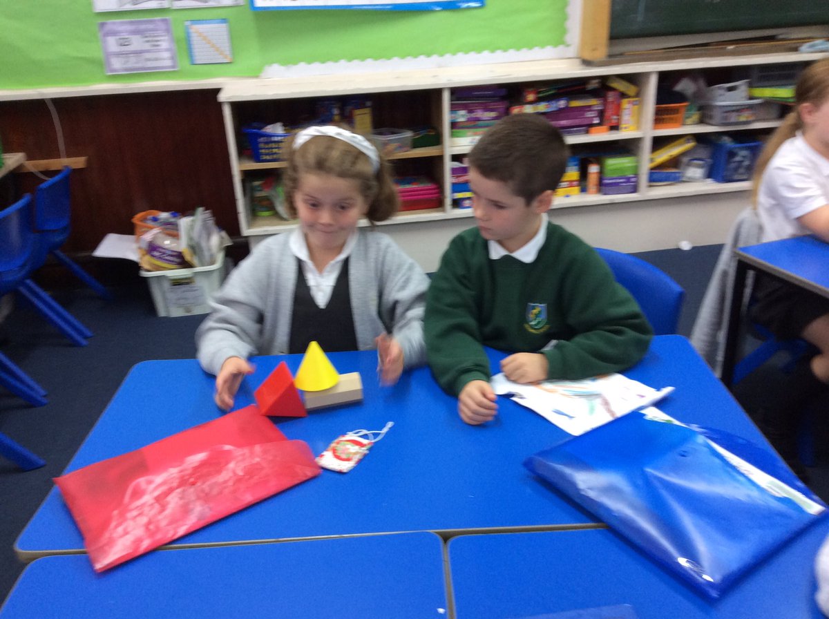 mrs_shand's tweet photo. We are investigating the properties of 3D shapes. We made 3D nets with play doh and cocktail sticks and played a guess the 3D shape game based on features of the shape. We also learned about vertices, edges and faces of different shapes.@mrs_shand @SchoolBroomhill #MathsWeekScot https://t.co/ZvYYaf6fZY