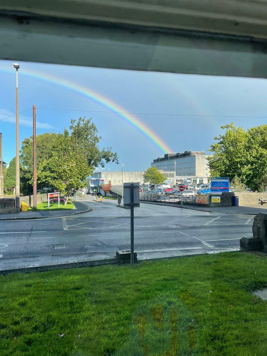 CHFTJobs's tweet photo. Rainbow shining over HRI this afternoon. Must be a good omen for the CHuFT Awards tonight. Good luck to all the nominees and everyone involved behind the scenes #CHuFT 🎉🍾 https://t.co/4116sCZkJp