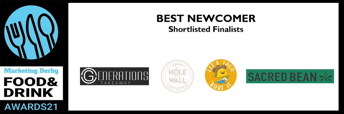 Marketing Derby Food & Drink Awards 🏆 (@derbyfoodawards) on Twitter photo Best of luck to the #DerbyAwards21 finalists for Best Newcomer!
Find out more and register your place at the awards ceremony👉buff.ly/3iRgxXk
#Derby #Derbyshire #Awards #Hospitality
<a href="/theholeDBC/">The Hole In The Wall</a> <a href="/BeanSacred/">Sacred Bean Coffee</a> Best of luck to the #DerbyAwards21 finalists for Best Newcomer!
Find out more and register your place at the awards ceremony👉buff.ly/3iRgxXk
#Derby #Derbyshire #Awards #Hospitality
<a href="/theholeDBC/">The Hole In The Wall</a> <a href="/BeanSacred/">Sacred Bean Coffee</a>