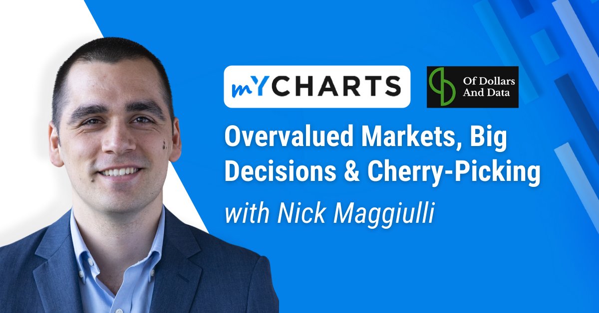 ycharts's tweet photo. Is the #stockmarket overvalued? Should you make major changes to your #portfolio? @dollarsanddata from @RitholtzWealth joins us to discuss these two significant questions and more. Click here to read -https://t.co/H5OkjDQDHT
#mycharts #ycharts #investing https://t.co/f3qHhhpiEo