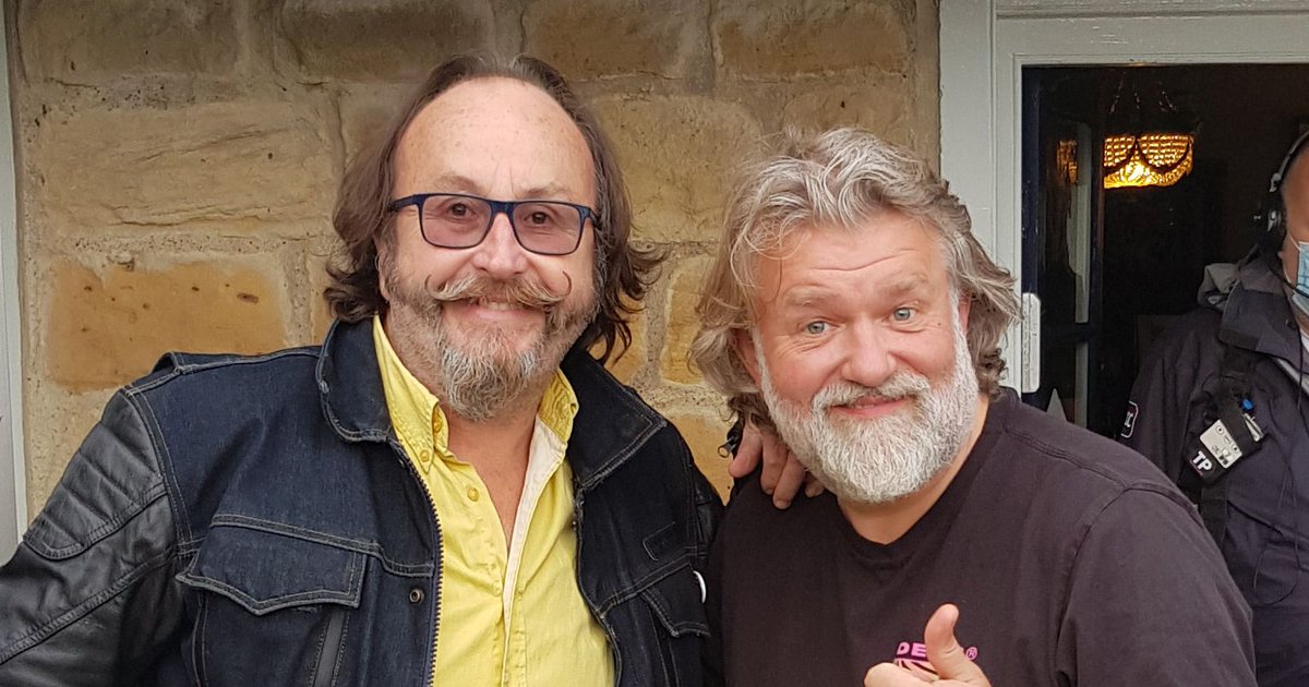 NorthYorkMoors's tweet photo. Tune in tomorrow for The Hairy Bikers Go North 8pm BBC2 - they're on our Yorkshire Coast! 

They'll be heading between Whitby and Scarborough, Malton and Aike.

Here's two behind the scenes shots, but can you guess in what coastal village it was taken? 

https://t.co/K3r8GXrB5H https://t.co/au8mQi5CVn