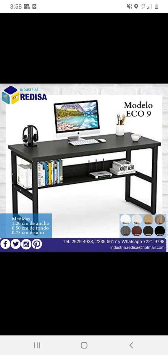 IndustriaRedisa's tweet photo. Porque sabemos que trabajar o estudiar en casa se necesita un espacio óptimo, te mostramos está excelente opción a un súper precio.

Modos de pago

Efectivo 💵
Transferencia bancaria 🔄
Tarjeta de crédito o débito con plan tasa 0 💳
Bitcoin 📲 https://t.co/wjFMHa1GGT