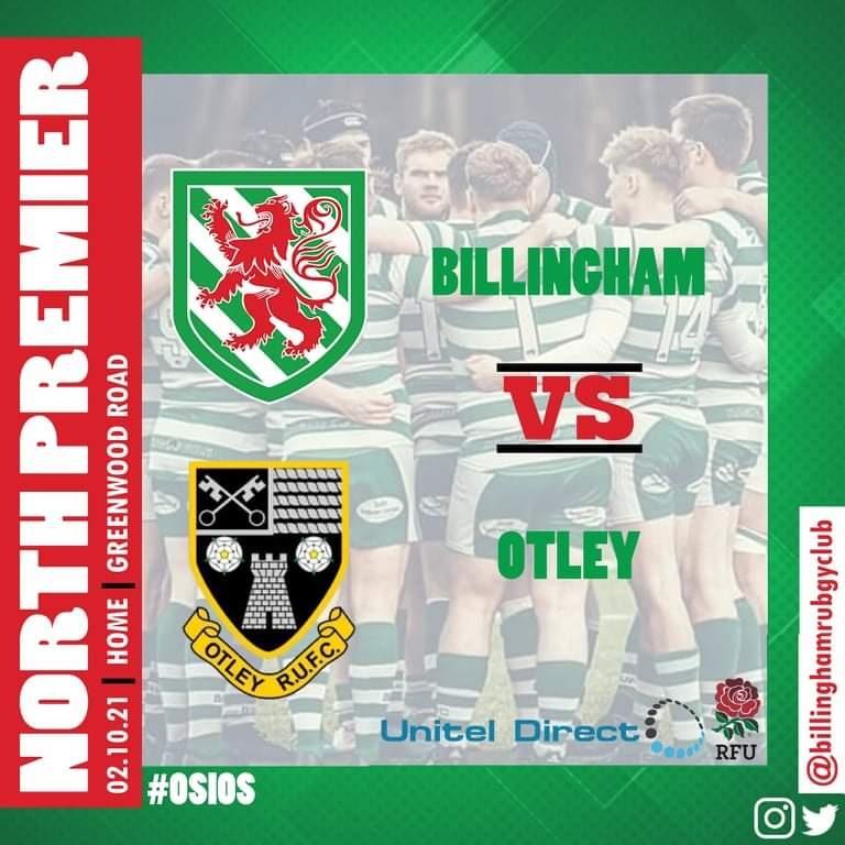 billinghamrufc's tweet photo. 🏉 Match Preview - Otley Rugby Club  (H) 🏉

A look ahead to Saturdays home game against Otley 2.15pm kick off.

Click 👇 to read our preview

#OSIOS 

https://t.co/EYVs2epQWC https://t.co/vR5vaojdYC