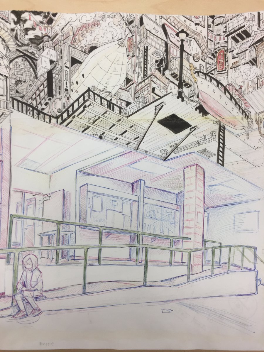 RHHSshowcase's tweet photo. Students in Grade 12 Visual Art imagined their world beyond school walls. Take a look at where creativity can take you. https://t.co/o8yLci1cMR