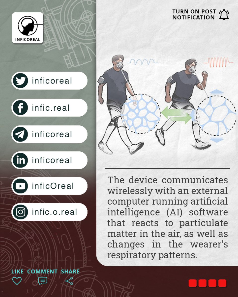 inficoreal's tweet photo. AI driven dynamic face #mask adapts to excercise and pollution level #inficoreal

https://t.co/UoF8hXD2eE I https://t.co/1HKgAoFhOa I https://t.co/R3LpB0nJiI I https://t.co/disgRJFvE8 | https://t.co/yTgF3V0Y4C | https://t.co/KtxAr5Tt22
#research #gadgets #health #science https://t.co/b2OqzBQ315