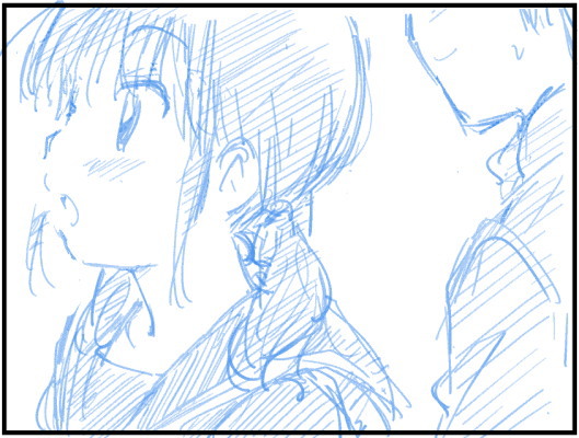 ワクチン副反応で一番頭がぼーっとしていたときに描いたコマ。当然ボツですが、落書きとしてアップします。 