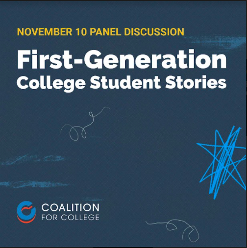 YouthBuildPCS's tweet photo. Join Coalition for College on their upcoming college panel First-Generation College Student Stories on November 10th! To register for the event, click on this link.https://t.co/9H3yNf30c2... https://t.co/7GrcPSFujr