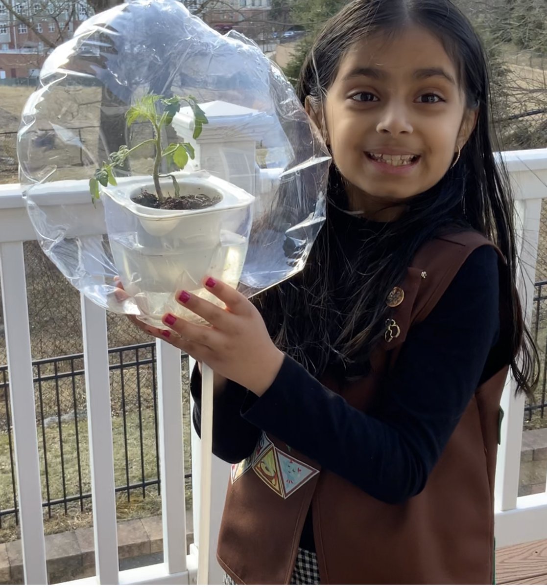 This week's #GoodNewsStory is out of this world! 🌎 Girl Scout Aditi Jadhav’s brownie experiment was selected to be sent to the International Space Station. With the power 💪 of her imagination, she was able to learn 📚 and grow 🌳 as a young girl in STEM 👩‍🔬.