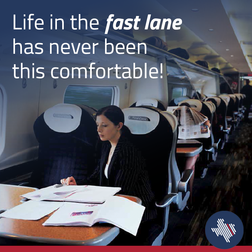 The Texas High-Speed Train will feature wide-bodied seats, Wi-Fi and power outlets that help you stay comfortable when life is in the fast lane!